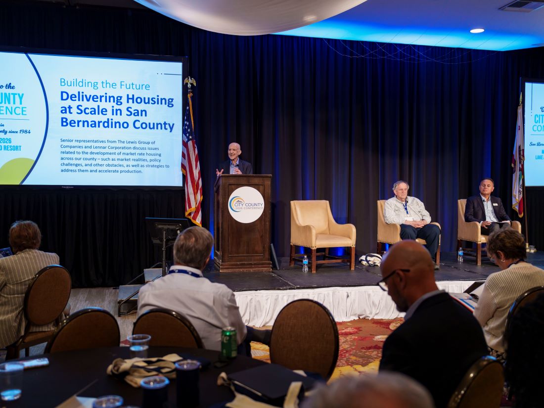 Housing leaders discuss development and affordability during a City-County Conference panel session.